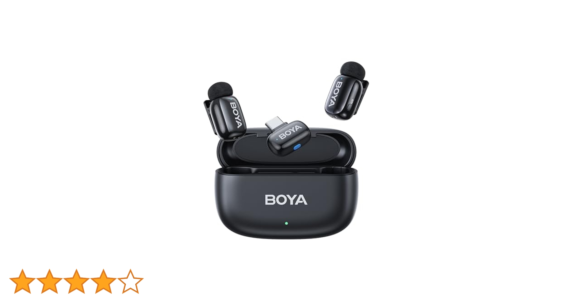 BOYA miniワイヤレスマイク Type C 2TX+1RX 黒 Amazon.co.jp: BOYA miniワイヤレスマイク【超ミニ360°集音